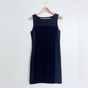 Eillen Fisher Charcoal Color block Mini Dress